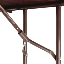 Alera 48 in. x 23.88 in. x 29 in. Rectangular Wood Folding Table - Mahogany