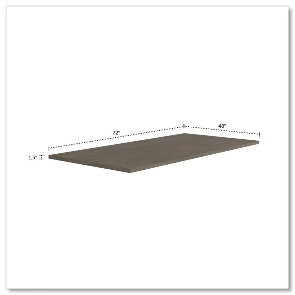 Alera 96 in. x 48 in. x 1.5 in. Seville Rectangular Conference Table Top - Walnut