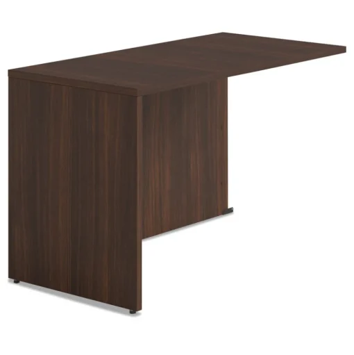 Alera 48 in. x 24 in. x 29 in. Seville Series Reversible Return Shell - Mahogany