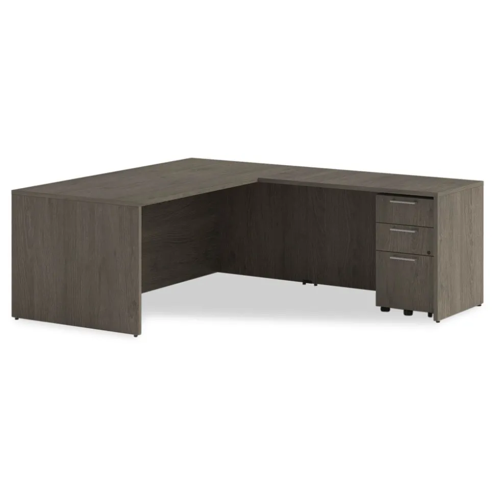 Alera 15 in. x 18 in. x 27 in. Seville Series 3-Drawer Legal File Mobile Pedestal - Walnut
