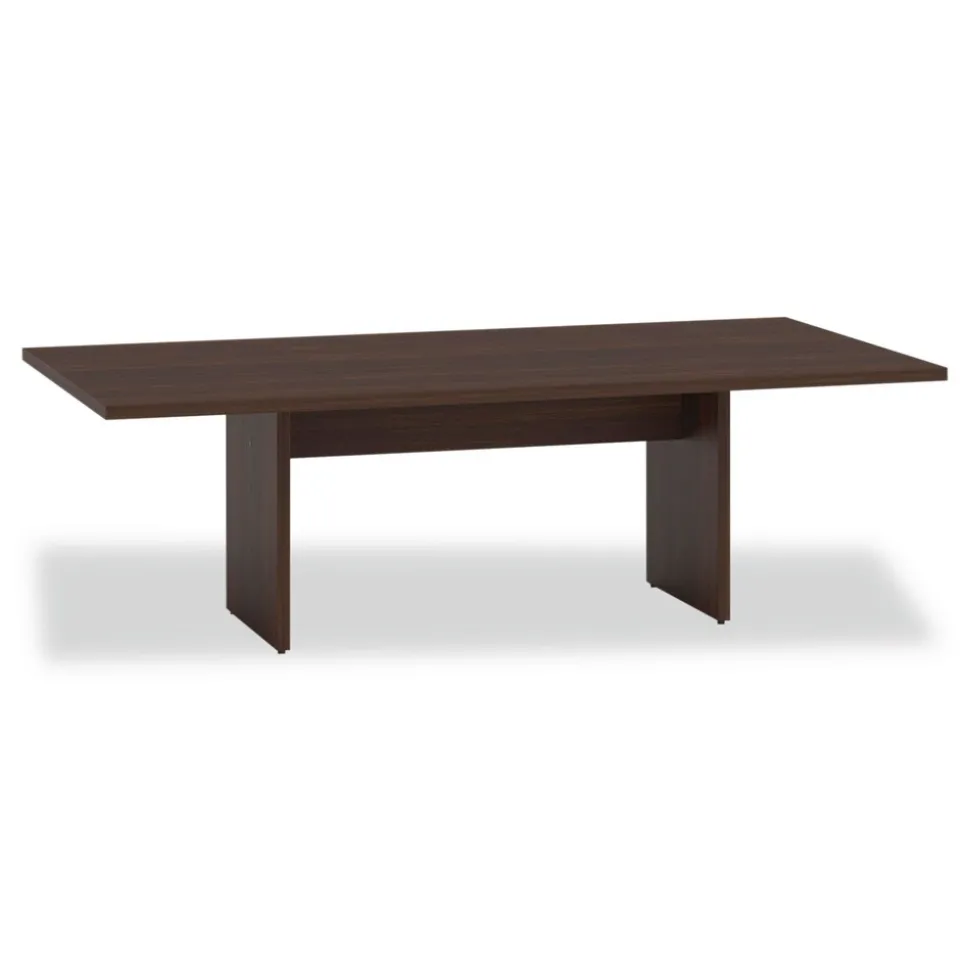 Alera 50 in. x 22 in. x 28 in. Seville 96 in. Wide Conference Table Base - Mahogany