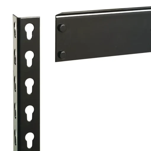 Alera 30 in. x 16 in. x 60 in. 4-Shelf Steel Shelving Unit with Particleboard Shelves - Black