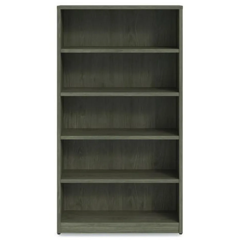 Alera 36 in. x 14 in. x 65 in. 5-Shelf Seville Bookcase - Walnut