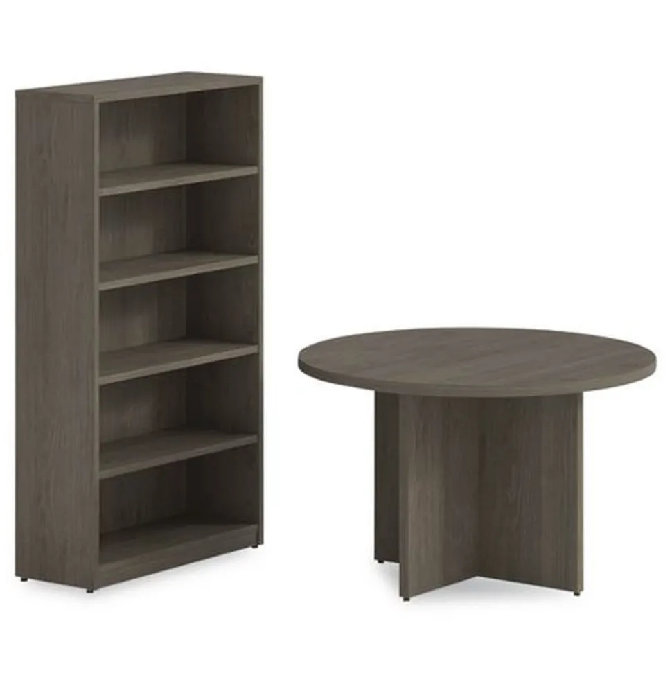 Alera 36 in. x 14 in. x 65 in. 5-Shelf Seville Bookcase - Walnut