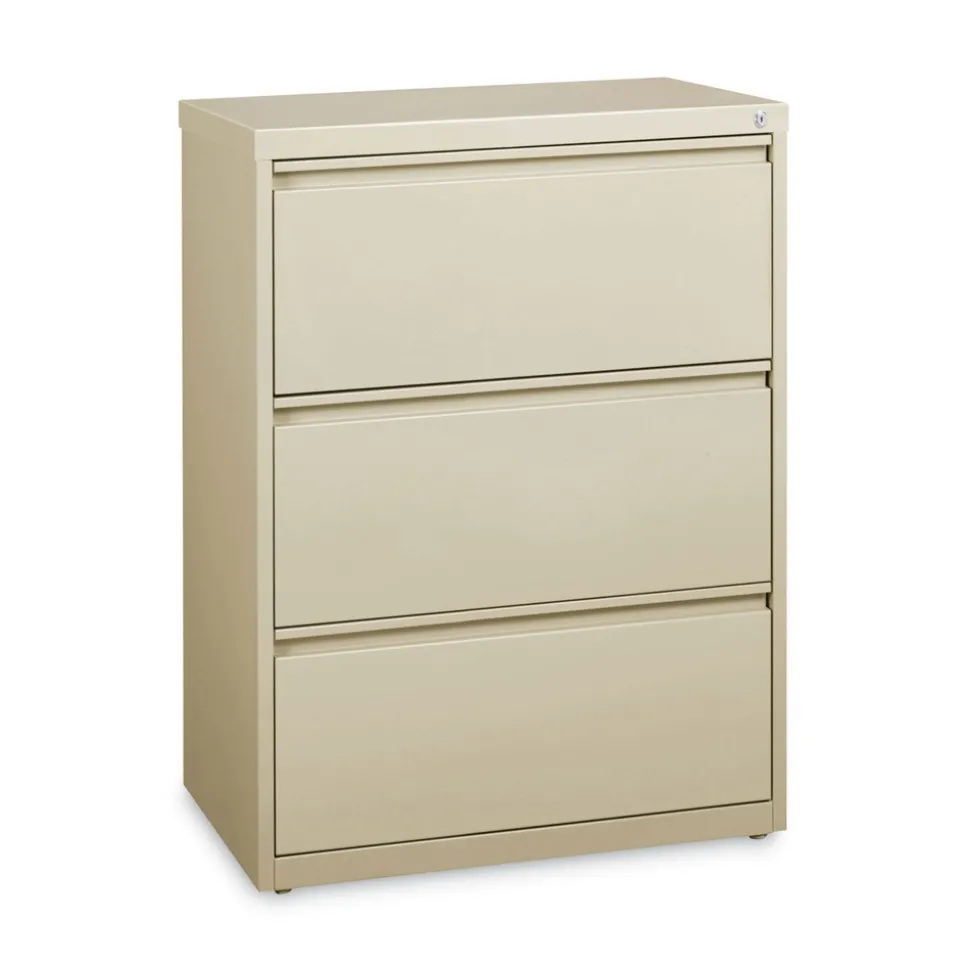 Alera 30 in. x 18.62 in. x 40.25 in. Three Legal/Letter/A4-Size File Drawers Lateral File Cabinet - Putty
