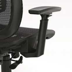 Alera ALEHL42BME18 Hollins Ergonomic Mesh Swivel Task Chair Supports Up to 275lb 18.57 to 22.54 Seat Height Black Seat/Back Black Base
