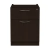 Alera ALEVA552222ES 15.63 in. x 20.5 in. x 19.25 in. Valencia Series 2-Drawer Hanging File Pedestal - Espresso