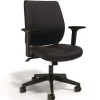 Alera ALEWX4217 17.13 in. to 20.83 in. Seat Height Supports Up to 275 lbs. Wessex Ergonomic Fabric Task Chair - Black