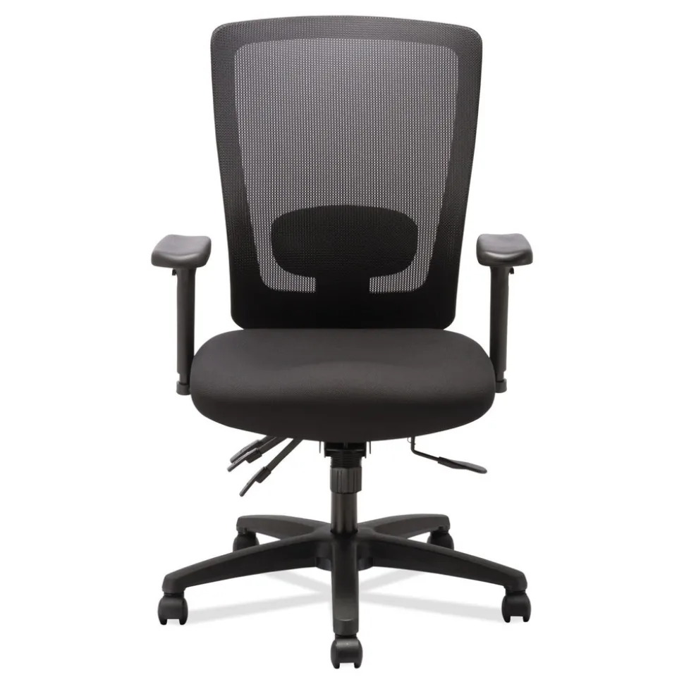 Alera Envy Series Mesh High-Back 250 lbs. Capacity Multifunction Chair - Black