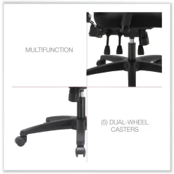 Alera Envy Series Mesh High-Back 250 lbs. Capacity Multifunction Chair - Black