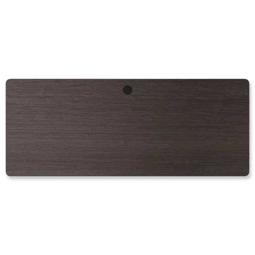 Alera Modern Teacher Series 60 in. x 24 in. x 28.75 in. Left-Side Pedestal: Box/Box/File Pedestal Desk - Charcoal Woodgrain/Gray