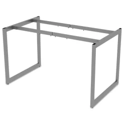 Alera Open Office Desk Series 47.25 to 70.78w x 29.5d x 28.5h Adjustable O-Leg Desk Base - Silver