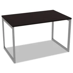 Alera Open Office Desk Series 47.25 to 70.78w x 29.5d x 28.5h Adjustable O-Leg Desk Base - Silver