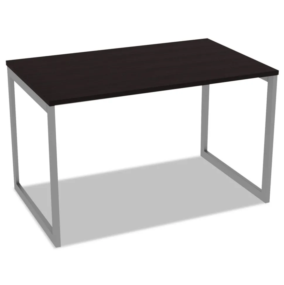 Alera Open Office Desk Series 47.25 to 70.78w x 29.5d x 28.5h Adjustable O-Leg Desk Base - Silver