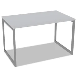 Alera Open Office Desk Series 47.25 to 70.78w x 29.5d x 28.5h Adjustable O-Leg Desk Base - Silver