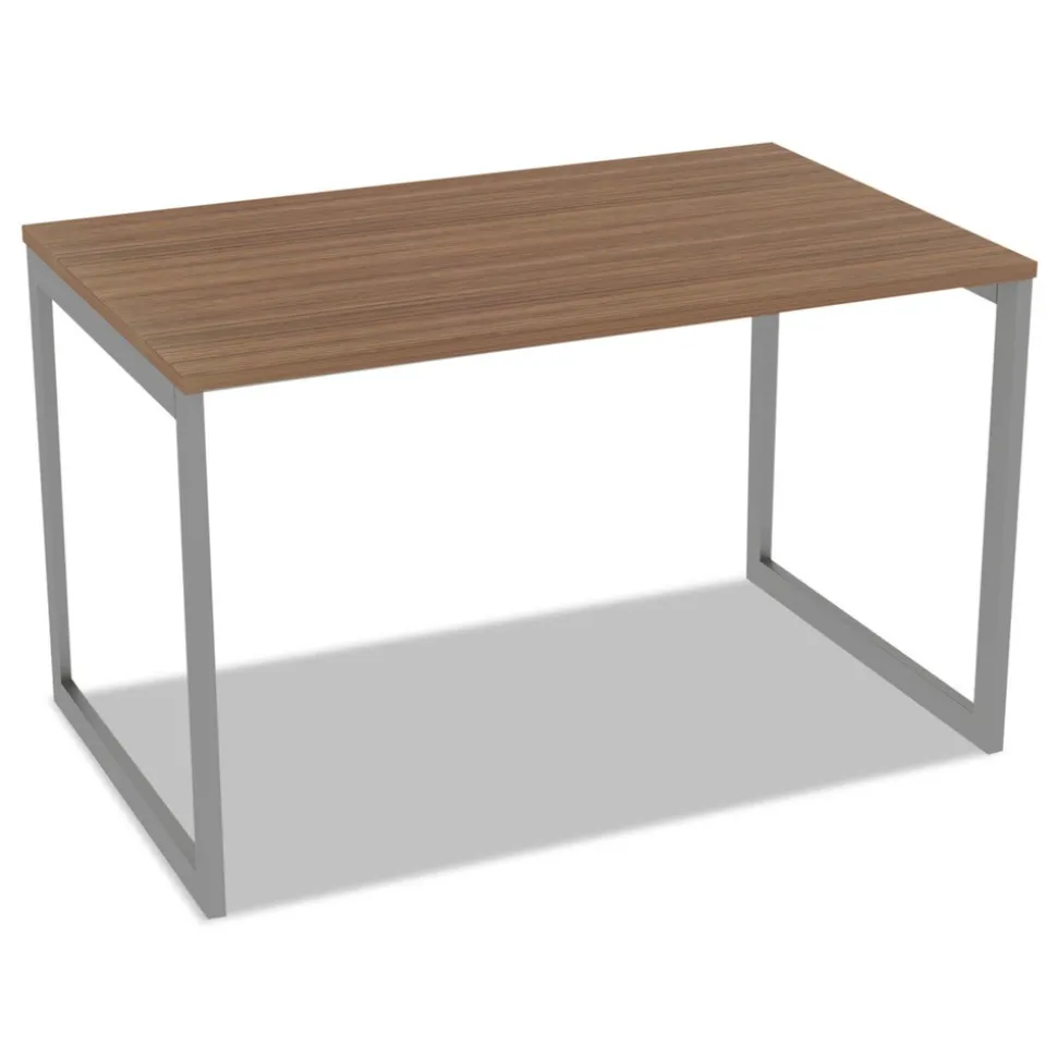 Alera Open Office Desk Series 47.25 to 70.78w x 29.5d x 28.5h Adjustable O-Leg Desk Base - Silver