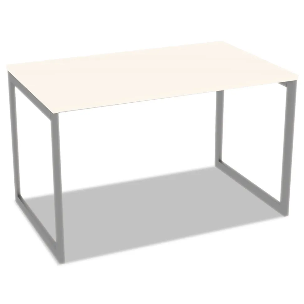 Alera Open Office Desk Series 47.25 to 70.78w x 29.5d x 28.5h Adjustable O-Leg Desk Base - Silver
