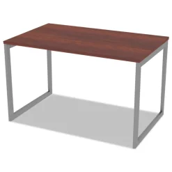 Alera Open Office Desk Series 47.25 to 70.78w x 29.5d x 28.5h Adjustable O-Leg Desk Base - Silver