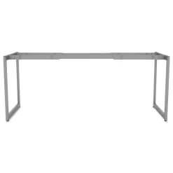 Alera Open Office Desk Series 47.25 to 70.78w x 23.63d x 28.5h Adjustable O-Leg Desk Base - Silver