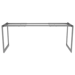 Alera Open Office Desk Series 47.25 to 70.78w x 23.63d x 28.5h Adjustable O-Leg Desk Base - Silver