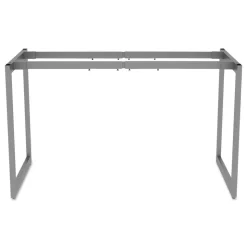 Alera Open Office Desk Series 47.25 to 70.78w x 23.63d x 28.5h Adjustable O-Leg Desk Base - Silver