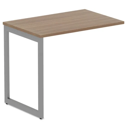 Alera Open Office Series 23-3/8 in. x 28-1/2 in. Fully Adjustable O-Leg Return Base - Silver