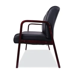 Alera Reception Lounge WL Series 65.13 in. x 26.13 in. x 33 in. 3-Seat Sofa - Black