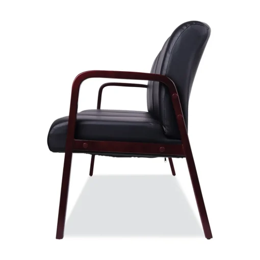 Alera Reception Lounge WL Series 65.13 in. x 26.13 in. x 33 in. 3-Seat Sofa - Black