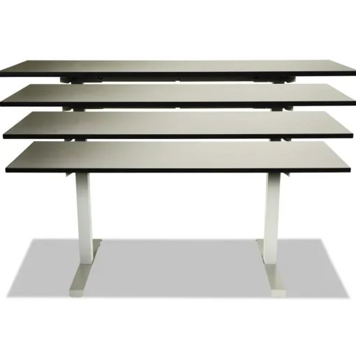 Alera 2-Stage 27.5 in - 47.25 in. High Corded Electric Adjustable Table Base - Gray
