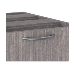 Alera Valencia Series 15.63 in. x 20.5 in. x 28.5 in. Legal/Letter 3-Drawer Full Pedestal File - Gray