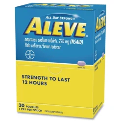 Aleve Pain Reliever Tablets Refill Packs (30/Box)