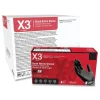 Ammex 9.5 in. Long 3 mil Powder-Free Industrial Nitrile Gloves - Medium/Black (1000/Carton)