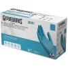 Ammex 8 mil Blue Powder-Free Nitrile Exam Gloves - Medium, Blue (500/Carton)