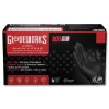 Ammex 6 mil Heavy-Duty Industrial Powder-Free Nitrile Gloves - 2X-Large, Black (1000/Carton)