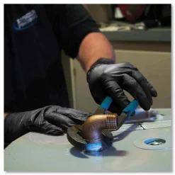 Ammex 6 mil Heavy-Duty Industrial Powder-Free Nitrile Gloves - 2X-Large, Black (1000/Carton)