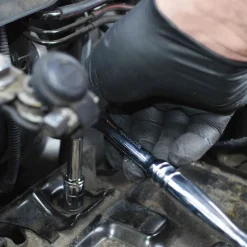 Ammex 6 mil Heavy-Duty Industrial Powder-Free Nitrile Gloves - Medium, Black (1000/Carton)