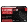 Ammex 6 mil Heavy-Duty Industrial Powder-Free Nitrile Gloves - Large, Black (1000/Carton)