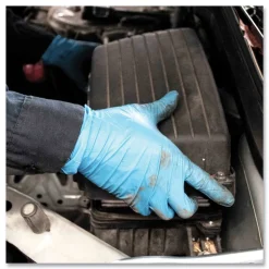 Ammex 5 mil Industrial Powder-Free Nitrile Gloves - Small, Blue (1000/Carton)