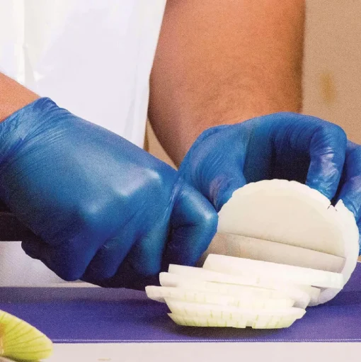 Ammex 3 mil Industrial Powder-Free Vinyl Gloves - X-Large, Blue (1000/Carton)