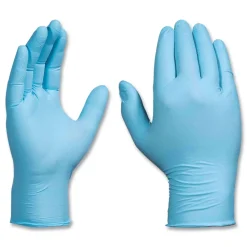 Ammex 5 mil Industrial Powder-Free Nitrile Gloves - Large, Blue (1000/Carton)