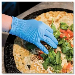 Ammex 5 mil Industrial Powder-Free Nitrile Gloves - Medium, Blue (1000/Carton)