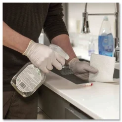 Ammex 4 mil Powder-Free Latex Disposable Gloves - X-Large, Ivory (1000/Carton)