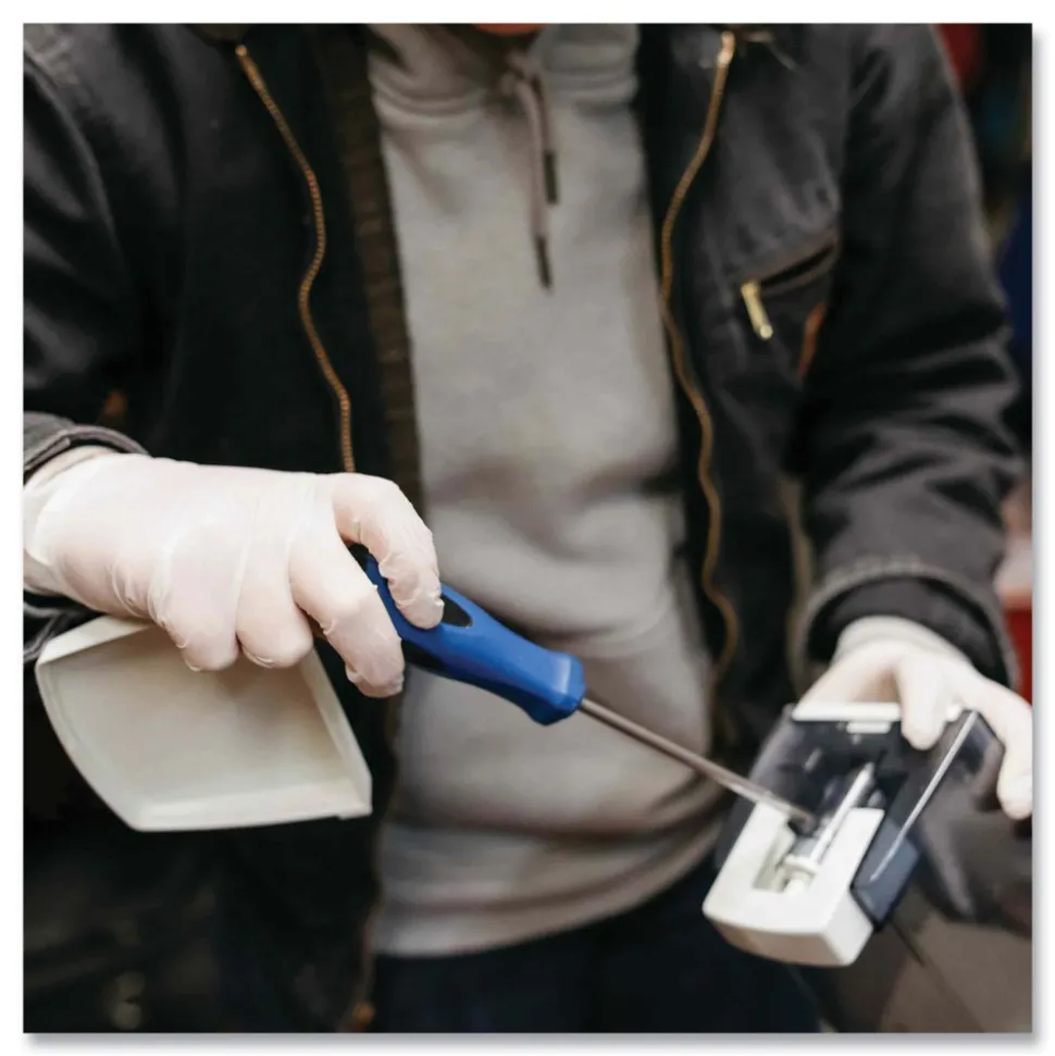 Ammex 4 mil Powder-Free Latex Disposable Gloves - Small, Ivory (1000/Carton)