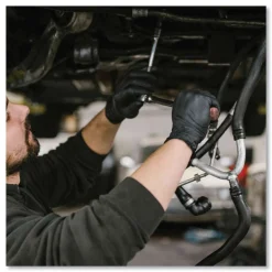 Ammex 6 mil Powder-Free Nitrile Exam Gloves - Small, Black (1000/Carton)