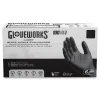 Ammex 6 mil Powder-Free Nitrile Exam Gloves - 2X-Large, Black (1000/Carton)