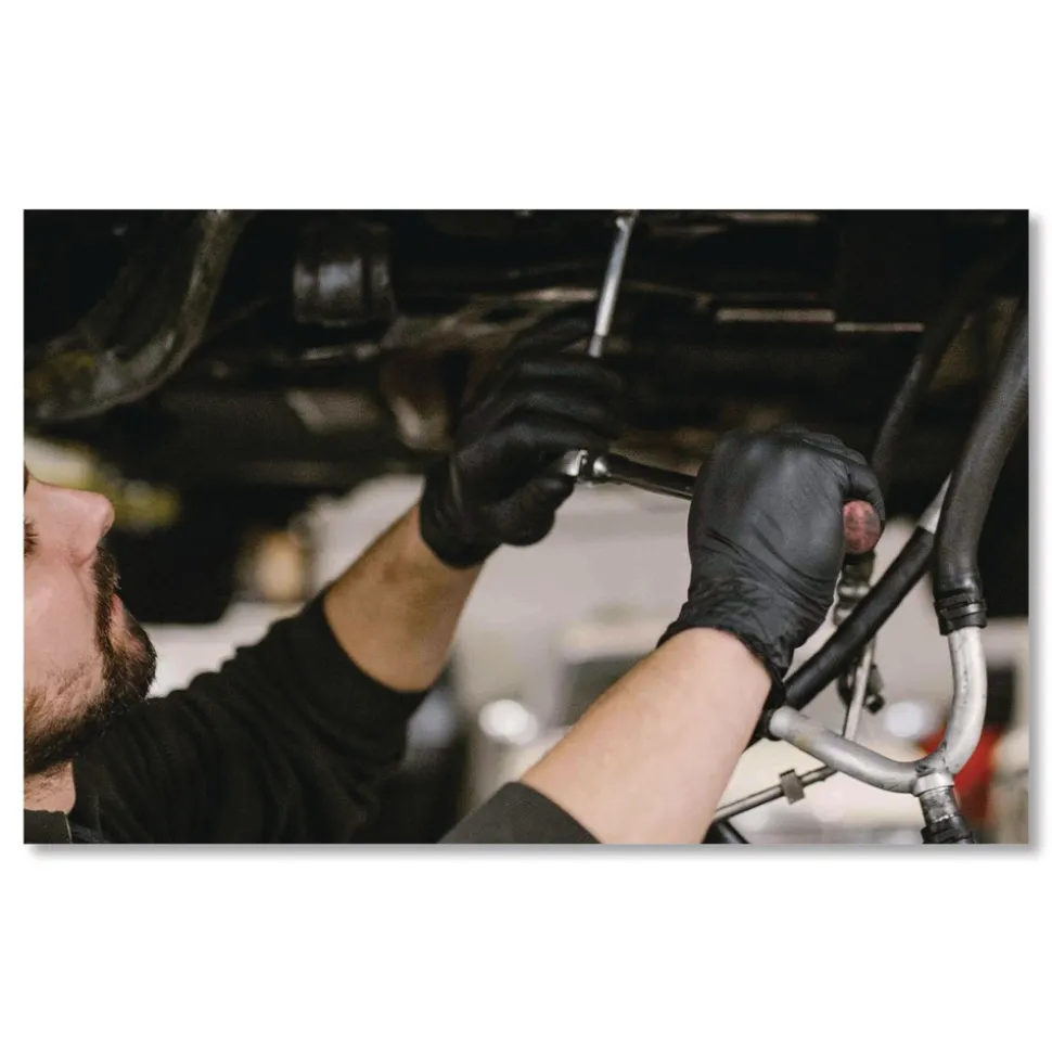 Ammex 6 mil Powder-Free Nitrile Exam Gloves - X-Large, Black (1000/Carton)