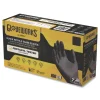 Ammex 6 mil Powder-Free Nitrile Exam Gloves - Large, Black (1000/Carton)