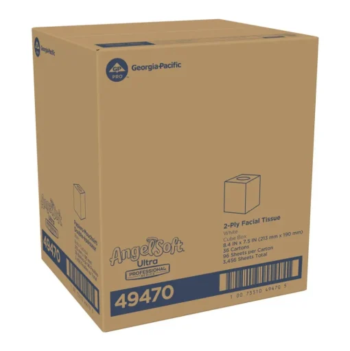 Angel Soft 2-Ply ps Ultra Facial Tissue - White (36 Boxes/Carton)