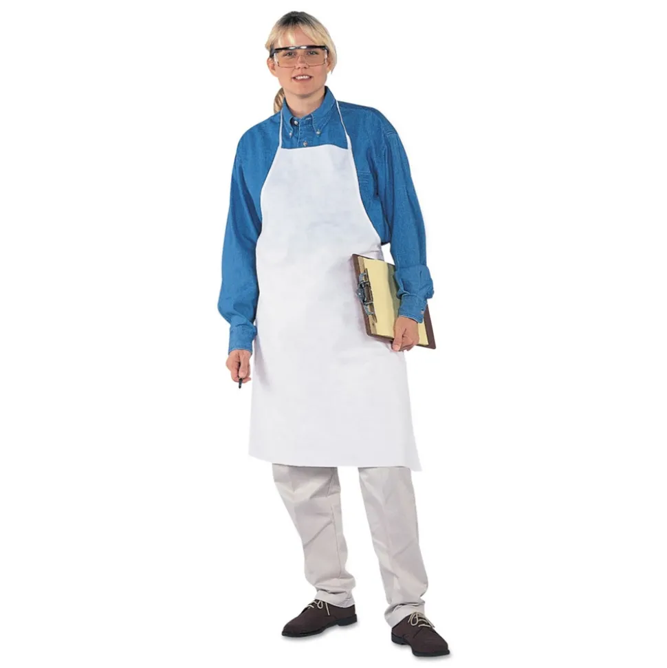Ansell 28 in. x 40 in. A20 Apron - One Size Fits All/White (100/Carton)