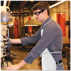 Ansell 28 in. x 40 in. A20 Apron - One Size Fits All/White (100/Carton)